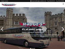 Tablet Screenshot of hodges-coaches.co.uk